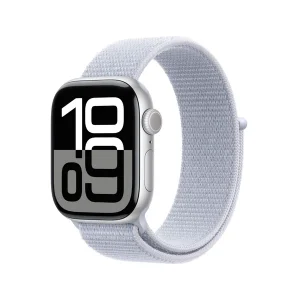 Apple Watch Series 10 GPS - 46mm Silver With Blue Cloud Sport Loop (Pre-owned)